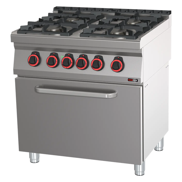 RM Gastro Redfox 700 - SPBT 70/80 21 GE Gasspis med ugn 2/1