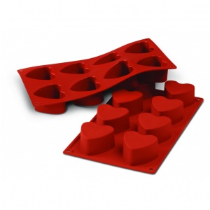 Siliconflex hjärta D=65x35 mm 8 fig