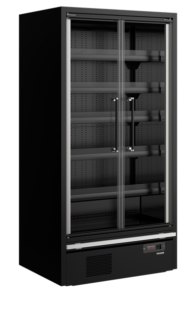 Multideck-kyl för stormarknader Galaxy+ GP10FGD Black