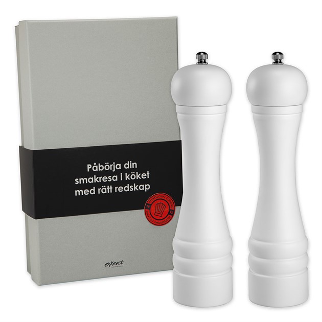 S&P-kvarn 2-pack 25 cm vit