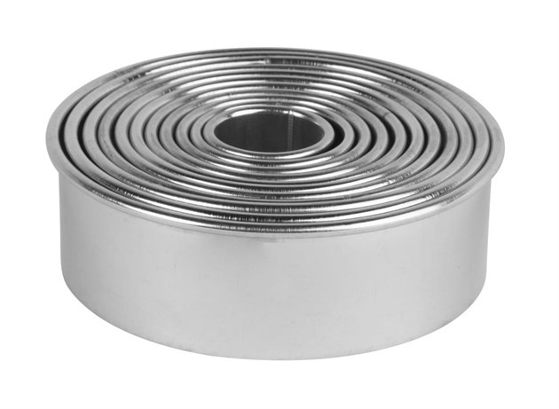 Stansset Ø 2-9 cm, rund 11 st