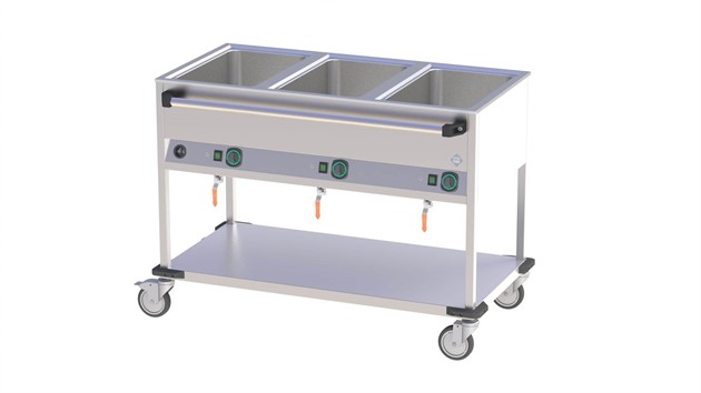 RM Gastro REDFOX Snack vattenbad 3xGN1/1 -200mm BMPD-3120