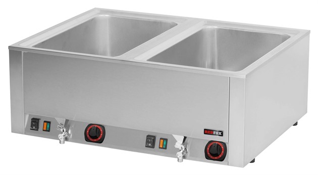 RM Gastro REDFOX Snack Vattenbad, dubbel BMV-2120