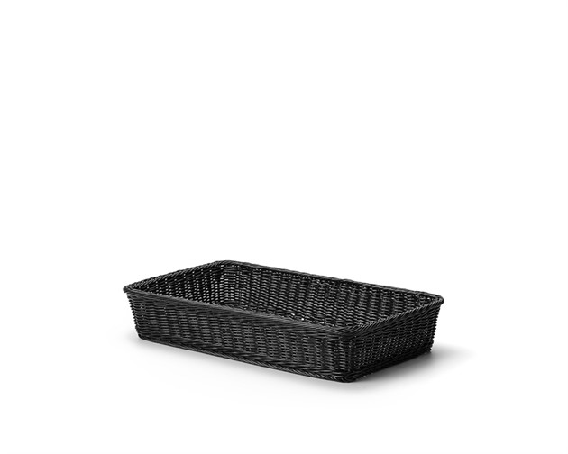 Brödkorg i pp plast. Svart