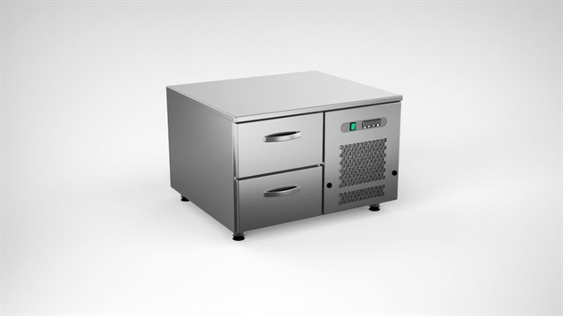 Grillkylbänk 800mm, 2 lådor