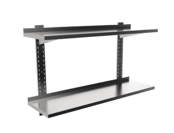 Vägghylla dubbel, 300mm djup