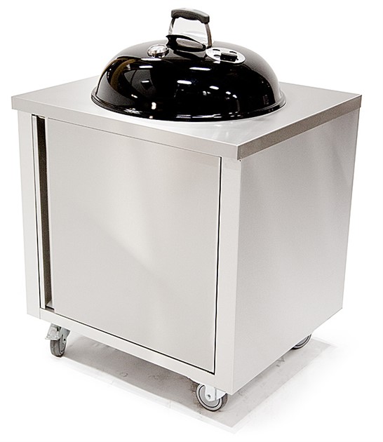 Rostfritt modulskåp för Weber grill