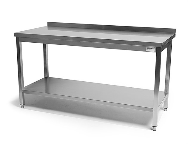 Rostfri bänk, skvättkant