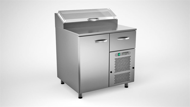 Kallskänkbänk 800mm, 1 dörr, 1 låda