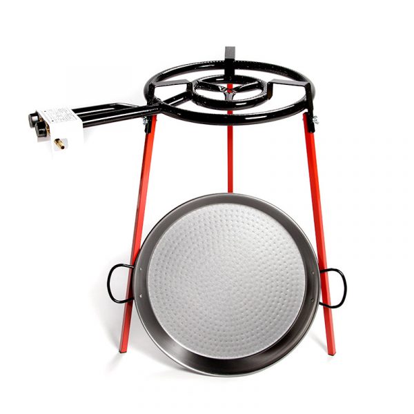 Paellaset 46 cm (panna, ringbrännare & ben)
